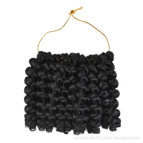Kanekalon No Label Plain Jumpy Spring Wand Curl Crochet Twist Braid Sisi Synthetic Hair
